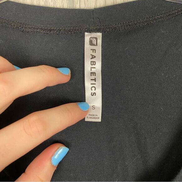 Fabletics | Black Mariela Open Tie Back Tank Top Size Small - Picture 7 of 7